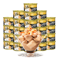 希宝 宠物 猫粮罐头 吞拿及虾猫粮罐头啫喱系列85g*24罐