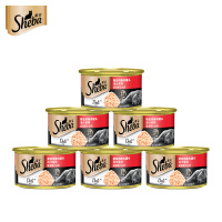 希宝精选鸡胸肉猫粮罐头 汤汁系列 成猫 宠物零食85g*6