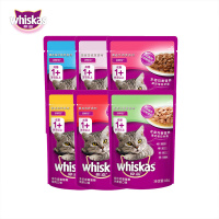 伟嘉成猫妙鲜包混合口味12包装（海洋鱼味*2+牛肉味*2+鸡肉味*2+金枪鱼味*2+鸡肝味*2+小黄鱼味*2）