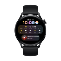 HUAWEI WATCH 3智能手表 运动智能手表 活力款 鸿蒙HarmonyOS eSIM独立通话强劲续航心脏与呼吸健康黑色