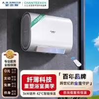 [炫彩大屏]A.O.史密斯佳尼特80升电热水器CTE-80XHT(80DH1)储水式 双胆扁桶