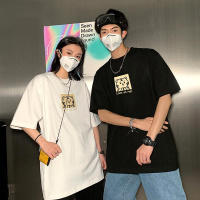 潮流小众设计感ins纯棉T恤情侣装