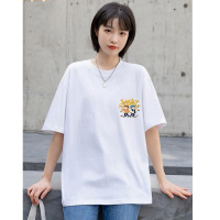 2022夏季圆领lucky印花纯棉T恤