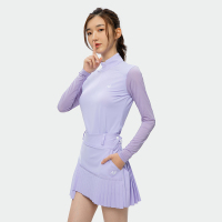 NETLS高尔夫冰丝长袖修身显瘦打底外穿内搭打底衫女2021