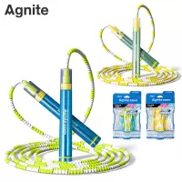 安格耐特(Agnite)得力安格耐特竹节跳绳可调节儿童小学生竞速不打结训练 FT155竞速跳绳一条[PVC]