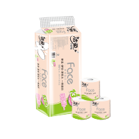 洁柔卷纸卫生纸家用实惠装厕纸巾卷纸擦手纸135g*10卷有芯大卷纸