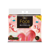 洁柔油画Face加厚4层80抽面巾纸*8包 (高端锦鲤纸巾)柔韧可湿水 精致压花