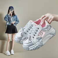 ins韩版厚底老爹鞋2023秋季新款街拍学生跑步运动鞋增高休闲AAA1