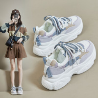 ins韩版新款老爹鞋女2023秋季跑步鞋休闲厚底增高鞋K5010