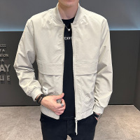 2023新款工装夹克男士外套潮流轻熟风帅气立领春秋季男装休闲褂子