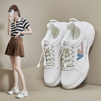 2023秋季新款小白鞋女ins潮韩版学生跑步运动板鞋增高休闲鞋HY115