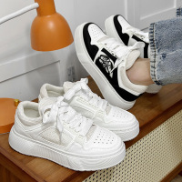 小众设计鞋子2023新款厚底板鞋大头INS休闲港风森系原宿潮流男鞋