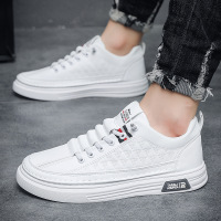小白鞋2023新款男士休闲板鞋潮流透气男鞋免系鞋带平底休闲鞋