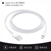 APPLE 苹果数据线原装手机充电线1米iPhoneXR/11/X/8P/ipad平板电脑USB [单条]手机数据线闪电