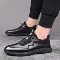 秋季隐形内男鞋8CM低帮板鞋牛皮男式鞋6cm运动休闲鞋潮流