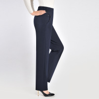 新款妈妈秋装裤子40岁50妇女直筒休闲裤弹力中老年人秋冬加绒长