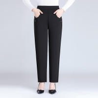 妈妈裤子春秋长裤2023年新款中老年人女裤冬季外穿加绒婆婆直筒