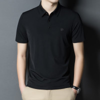 2023新款翻领短袖t恤男士休闲polo衫中年爸爸夏装短袖T恤