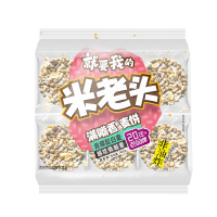 米老头满嘴香青稞麦饼(花生味)爆米花休闲膨化食品400g