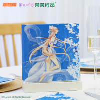 莞美尚品猫妖的诱惑再见倾心彩色餐巾纸原生木浆纸巾三层加厚家庭装1包