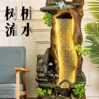 潘威(PW)树脂树桩流水装饰摆件办公居家植物仿真假山创意家用摆件