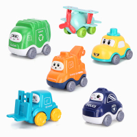 纽奇 儿童玩具小车惯性工程车回力早教卡通车小汽车模型早教启蒙儿童3-6岁 益智小汽车六只装