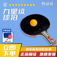 巨龙(GIANTDRAGON) 乒乓球拍乒乓球成品拍九星乒乓横拍双面反胶快攻单拍成套含拍袋专业选手教练比赛竞赛9星成品拍