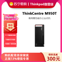 联想ThinkPad(ThinkCentre) 台式机电脑 M950T 商用办公台式机服务器单主机定制 i7-12700 16G内存 2T+256G 2G独显