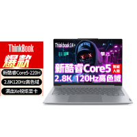 ThinkPad Thinkbook14+ 2025款 办公设计学生游戏本14英寸商务手提笔记本电脑 Core5-220H 32G内存 1T固态 2.8K超清