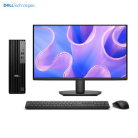 戴尔dell Pro Slim QCS1250 企业级高端商用办公绘图设计台式机电脑主机 定制Ultra7-265U 16G内存 1T机械+512G固态 配27英寸显示器