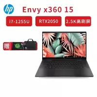 惠普 (HP)Envy x360 15-ew0011TX〖原封标配〗翻转触控轻薄本办公设计笔记本电脑(i7-1255U/16G/512GB/RTX2050/2.5K高刷屏)银灰色