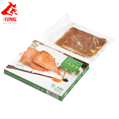 厨易到家有肉吃 美味猪排(酱香味)135g/盒*10盒 原切猪排 鲜嫩多汁 层次分明 10片发货