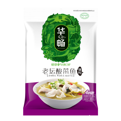 华畅金汤老坛酸菜鱼调料x280g/袋*3