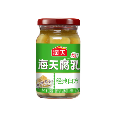 海天腐乳(经典白方原味)288g/瓶