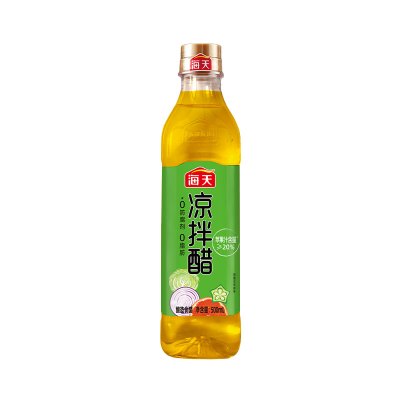 海天凉拌醋500mL/瓶(PET方瓶)