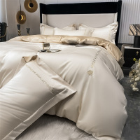 160支新疆长绒棉四件套 A类100全棉床单被套床笠款宿舍三件套