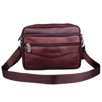 男包复古风范单肩包男士包包休闲背包竖款牛皮包