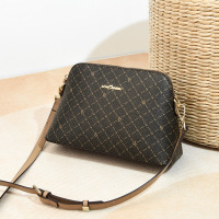 女包2022新款经典老花女士贝壳包百搭气质感单肩斜挎包潮