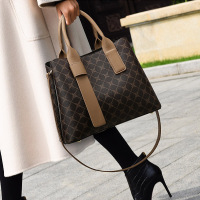 新款女士手提包 商务通勤单肩包大容量托特包 压花单肩斜挎包