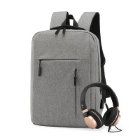 可印USB背包休闲商务男包笔记本双肩包