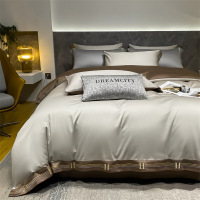 全棉新疆阿克苏床上用品成人四件套被套床单家用长绒棉四件套