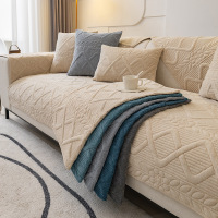 轻奢风雪尼尔沙发垫四季通用现代防滑沙发套罩坐垫靠背巾盖布