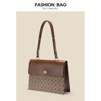 包包女2022新款感通勤大容量时尚托特包斜挎洋气老花单肩包