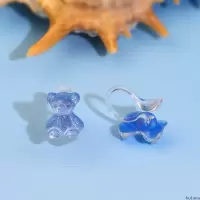 kulana精致可爱小熊耳钉小众设计感高级耳饰女