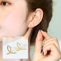 kulanas925银针金属耳钉时尚精致养耳洞耳饰女