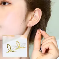 kulanas925银针金属耳钉时尚精致养耳洞耳饰女