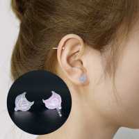 kulana不易过敏狐狸耳钉养耳洞精致小巧睡觉免摘耳饰女