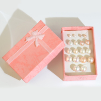 Kulana简约高级感珍珠耳钉女无耳洞蚊香盘淡水珠耳夹珠子吊坠耳环