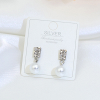 Kulana韩国气质高级感珍珠吊坠流苏耳环个性设计水钻耳钉无耳洞耳夹女