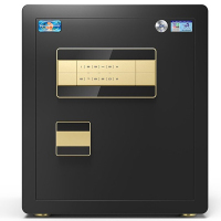 虎牌保险柜家用小型45cm全钢防盗入墙入柜保险柜CSP电子密码办公保险箱尊虎系列商务黑